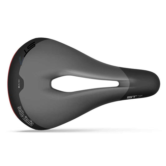 Selle Italia ST 7 Vision Superflow Saddle 250 x 165mm Unisex 395g Black/Hi-Viz