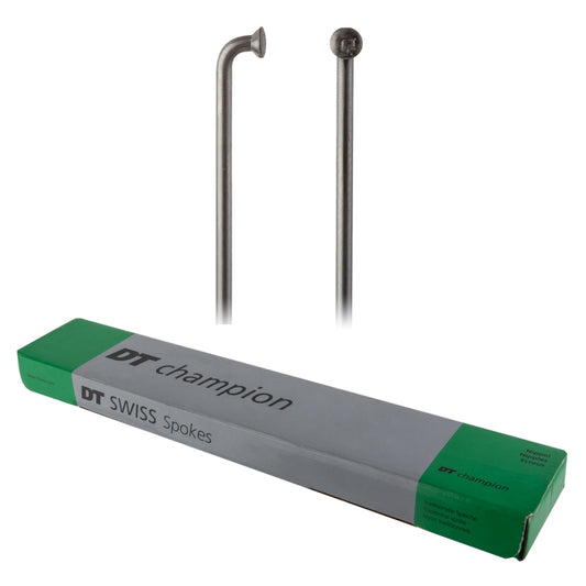 DT Swiss Champion Spoke: 2.0mm 295mm J-bend Silver Box of 100