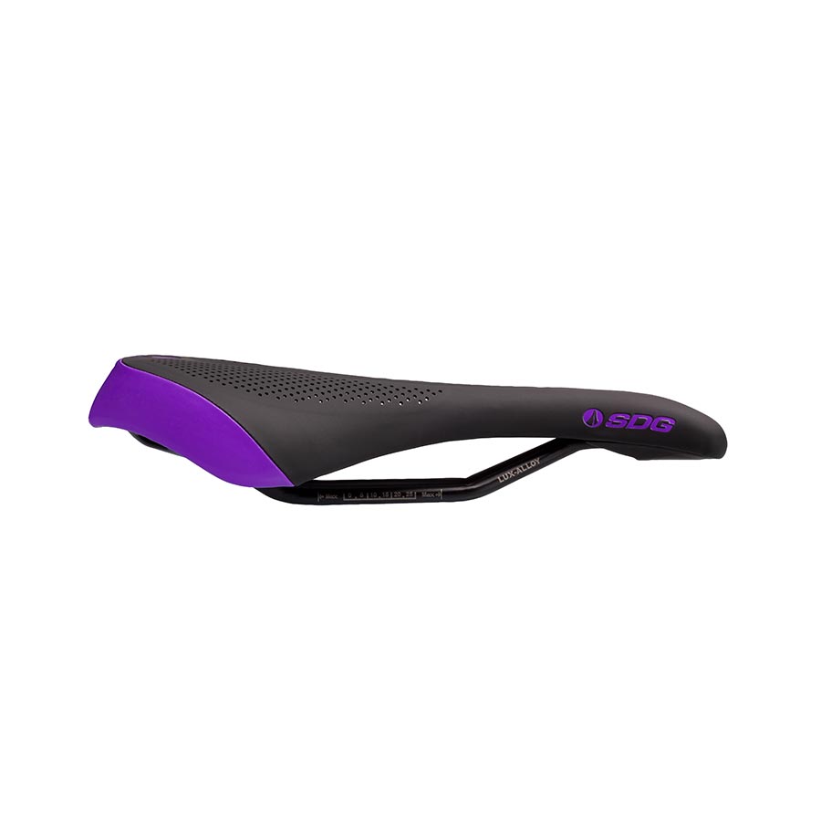 SDG Allure V2 Saddle Lux-Alloy Rails Black/Purple