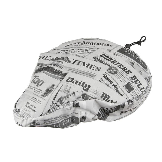 M-Wave Fun Print Seat Cover 230 x 250mm White Newspaper