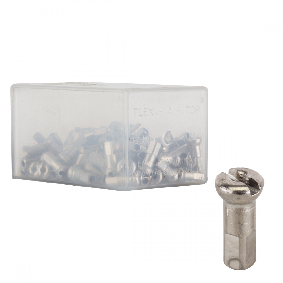 SPOKE NIPPLE DT BRASS 2.0x12mm PROHEAD SL BXof100