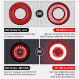 ROCKBROS Q5 Smart Brake & Tail Light - USB Rechargeable, Waterproof
