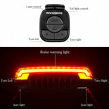 ROCKBROS Bicycle Rear Light with Saddle Fitting & Remote Control LKWD-R1