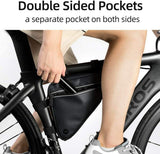 ROCKBROS Bike Triangle Frame Bag Bike Storage Triangle Bag Two Side Pockets 1.5L