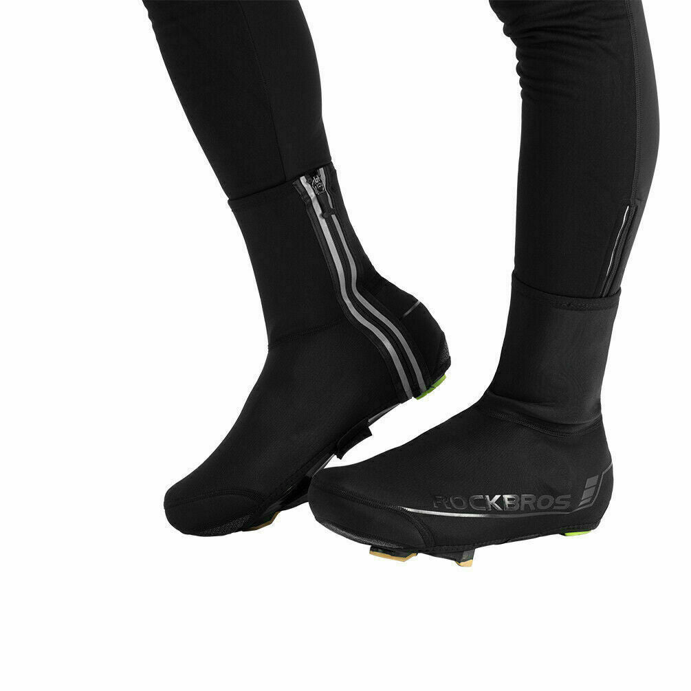 ROCKBROS Winter Warm Cycling Shoe Covers  Windproof Protector Overshoes