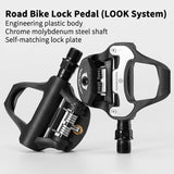 ROCKBROS Self-Lock Road Bike Pedals with Shimano SPD-SL/Look KEO Cleat System (Pair)