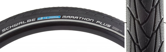 Schwalbe Marathon Plus Tire - 16 x 1.35 Clincher Wire BLK/Reflective Performance Endurance SmartGuard E-50