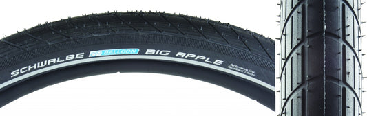 Schwalbe Big Apple Tire - 20 x 2 Clincher Wire Black Performance Line