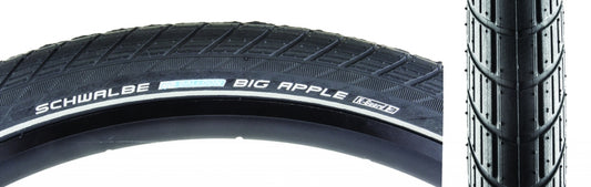 Schwalbe Big Apple Tire - 700 x 50 Clincher Wire BLK/Reflective Active SBC K-Guard