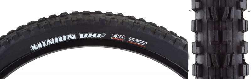 Maxxis Minion DHF Tire - 27.5 x 2.5 Tubeless Folding BLK Dual EXO Wide Trail