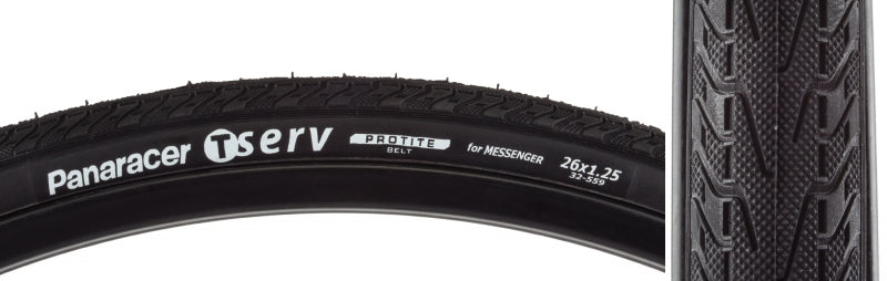 Panaracer T-Serv Protite Tire - 26 x 1.25 Clincher Folding Black 60tpi