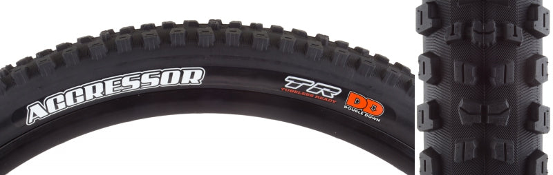 Maxxis Aggressor Tire - 29 x 2.3 Tubeless Folding Black Dual DD