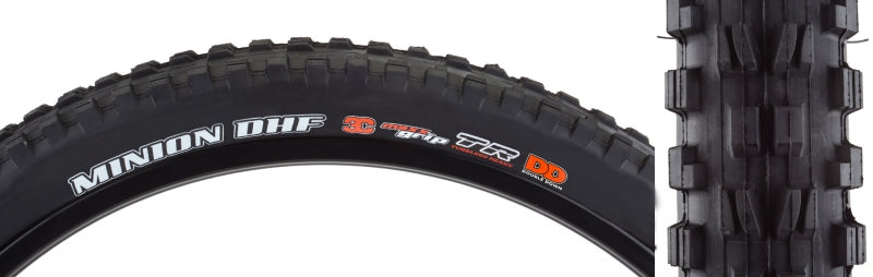 Maxxis Minion DHF Tire - 27.5 x 2.5 Tubeless Folding BLK 3C Maxx Grip DD Wide Trail