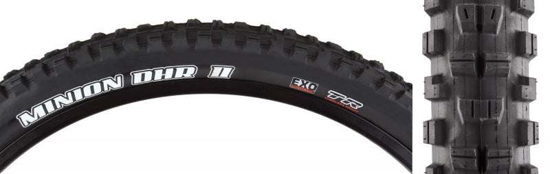 Maxxis Minion DHR II Tire - 27.5 x 2.4 Tubeless Folding BLK Dual EXO Wide Trail