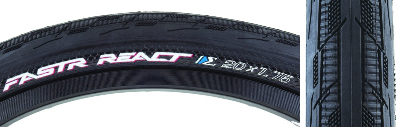 Tioga FASTR REACT S-Spec Tire - 20 x 1.75 Clincher Folding Black 120tpi