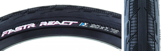 Tioga FASTR REACT S-Spec Tire - 20 x 1.75 Clincher Folding Black 120tpi