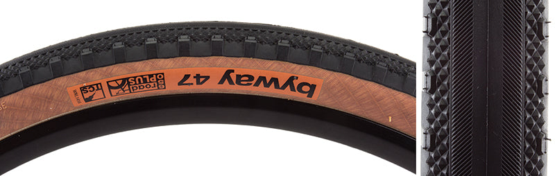 WTB Byway Tire - 650b x 47 TCS Tubeless Folding Black/Brown