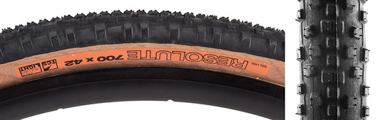 WTB Resolute Tire - 700 x 42 TCS Tubeless Folding BLK/Tan Light Fast Rolling