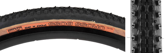 WTB Cross Boss Tire - 700 x 35 TCS Tubeless Folding BLK/Tan Light Fast Rolling