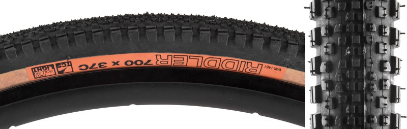 WTB Riddler 700c Tire - 700 x 37 TCS Tubeless Folding BLK/Tan Light Fast Rolling