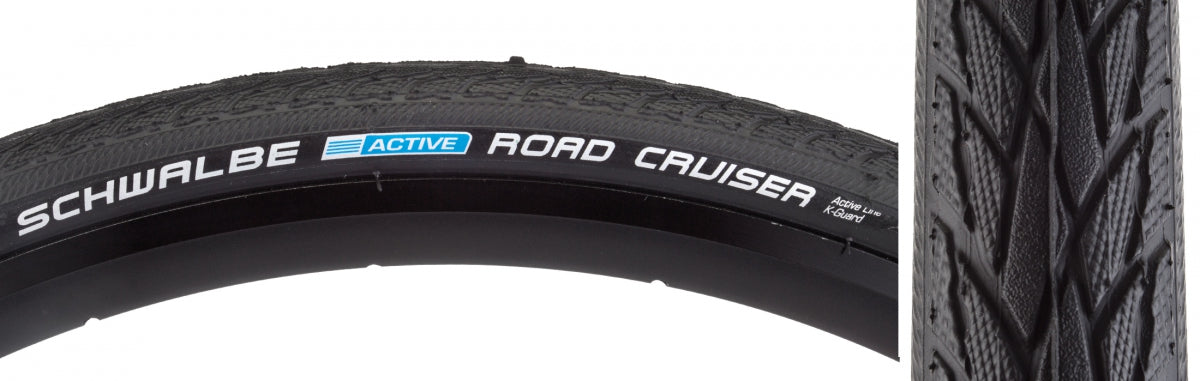 TIRE SWB ROAD CRUISER 16x1.75 ACTIVE TWIN K-GUARD BK/BSK GN-COMPOUND WIRE