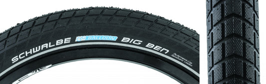 Schwalbe Big Ben Tire 26x2.15 Wire Clincher Endurance RaceGuard 67TPI Black