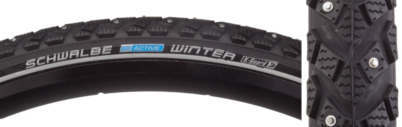 Schwalbe Winter Tire - 700 x 40 Clincher Wire Black K-Guard Winter 120 Studs