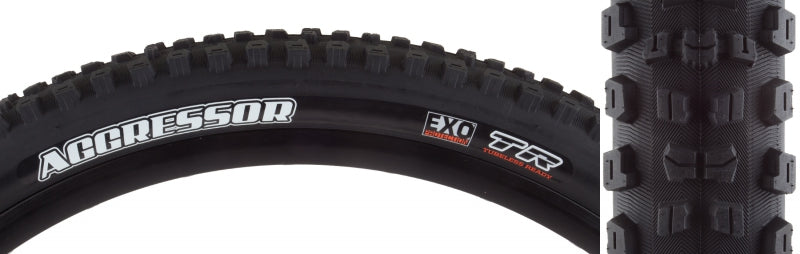 Maxxis Aggressor Tire - 27.5 x 2.5 Tubeless Folding BLK Dual EXO Wide Trail