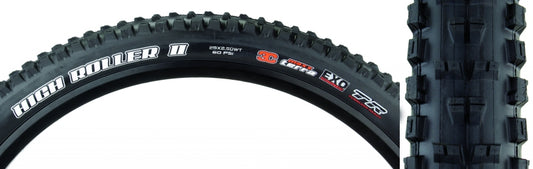 Maxxis High Roller II Tire - 29 x 2.5 Tubeless Folding BLK 3C Maxx Terra EXO Wide Trail