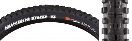 Maxxis Minion DHR II Tire - 27.5 x 2.4 Tubeless Folding BLK 3C MaxxGrip DH Wide Trail