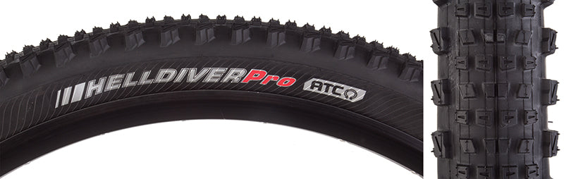 Kenda Helldiver Tire 27.5x2.40 Folding Tubeless Ready EN-DTC ATC 120TPI Black