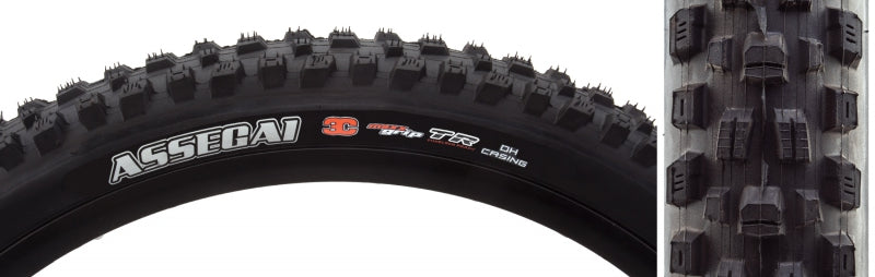 Maxxis Assegai Tire - 27.5 x 2.5 Tubeless Folding BLK 3C MaxxGrip DH Wide Trail