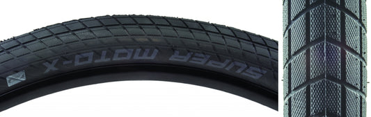 Schwalbe Super Moto-X Tire - 27.5 x 2.4 Clincher Wire BLK Performance Line GreenGuard DoubleDefense