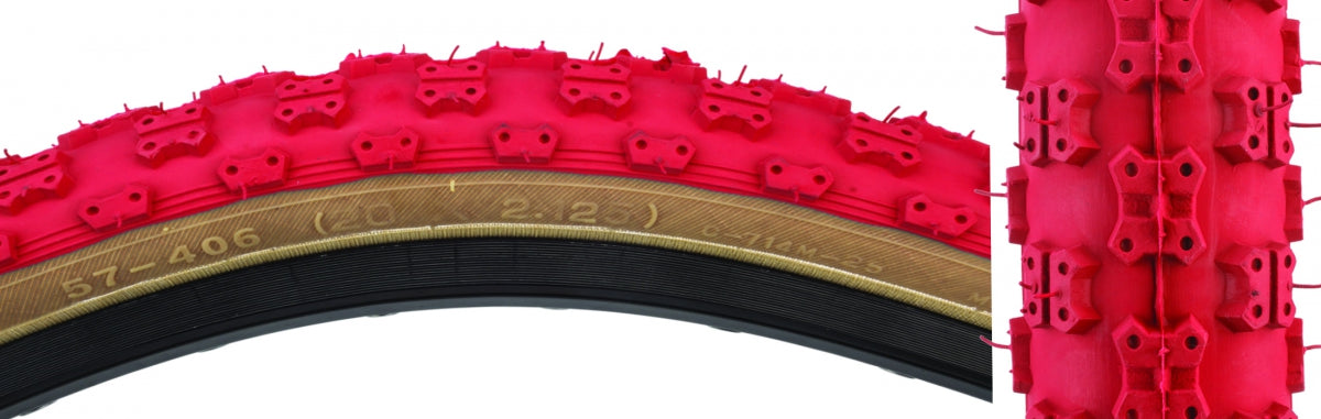 TIRE SUNLT 20x2.125 RD/SK MX3 C714 WIRE