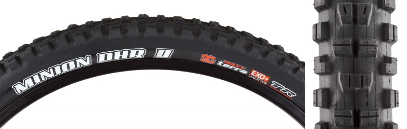 Maxxis Minion DHR II Tire - 27.5 x 2.6 Tubeless Folding BLK 3C MaxxTerra EXO+