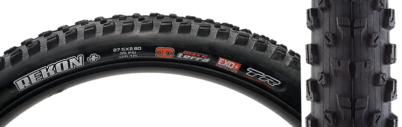 Maxxis Rekon Plus Tire - 27.5 x 2.8 Tubeless Folding BLK 3C Maxx Terra EXO+