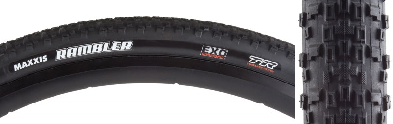 Maxxis Rambler Tire - 700 x 38 Tubeless Folding Black Dual EXO