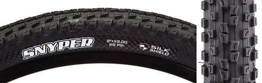 Maxxis Snyper Tire - 24 x 2 Clincher Folding Black Dual SilkShield