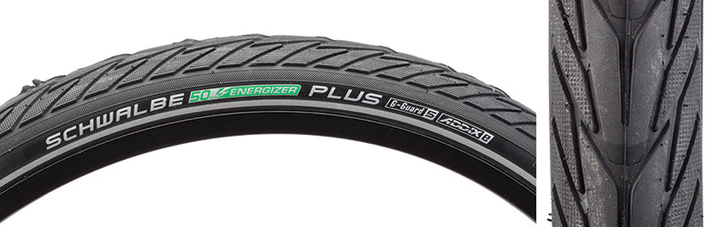 Schwalbe Energizer Plus Tire - 700 x 38 Clincher Wire BLK/Reflective Performance GreenGuard Addix E50