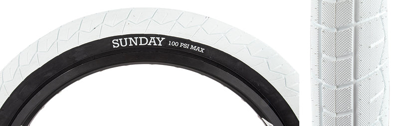 Sunday Current V2 Tire - 20 x 2.4 Clincher Wire White/Black