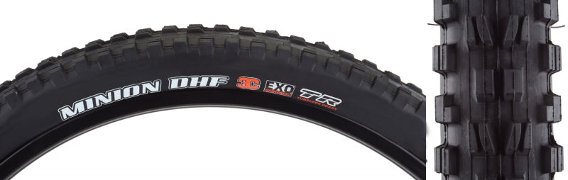 Maxxis Minion DHF Tire - 29 x 2.5 Tubeless Folding BLK 3C Maxx Grip EXO Wide Trail