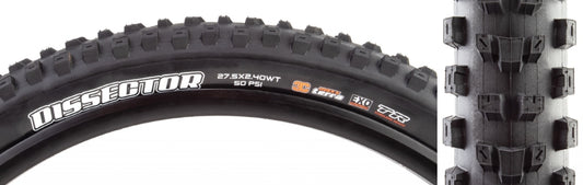 Maxxis Dissector Tire - 27.5 x 2.4 Tubeless Folding BLK 3C MaxxTerra EXO Wide Trail