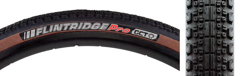 Kenda Flintridge Pro Tire - 700 x 40 Tubeless Folding Coffee Sidewall 120tpi GCT