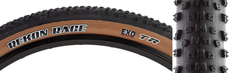 Maxxis Rekon Race Tire - 29 x 2.35 Tubeless Folding Black/Dark Tan Dual EXO