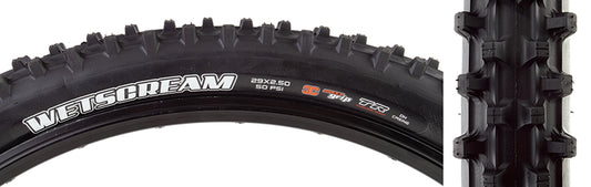 Maxxis Wetscream Tire 29x2.50 Folding Tubeless Ready 3C Maxx Grip Downhill 60x2TPI Black