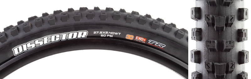 Maxxis Dissector Tire - 27.5 x 2.4 Tubeless Folding Black 3C Maxx Terra EXO+