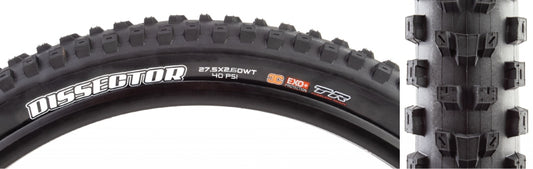 Maxxis Dissector Tire - 27.5 x 2.6 Tubeless Folding BLK 3C Maxx Terra EXO+ Wide Trail