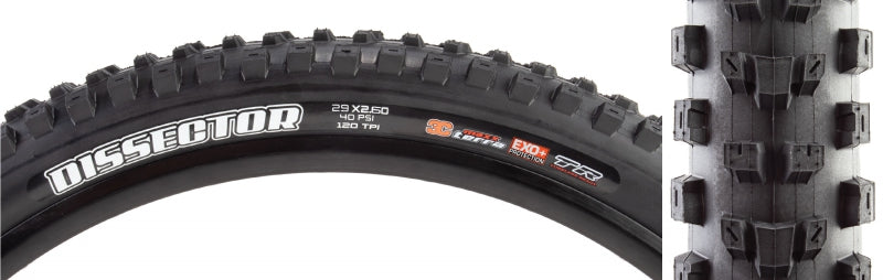 Maxxis Dissector Tire - 29 x 2.6 Tubeless Folding BLK 3C Maxx Terra EXO+ Wide Trail