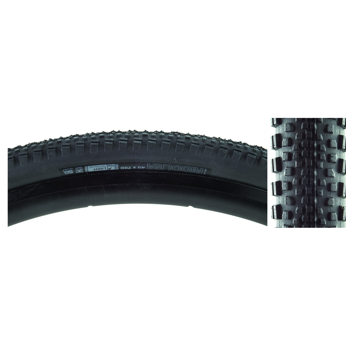 TIRE WTB RIDDLER 700x45 BK/BK TCS LIGHT FR/DUAL DNA/SG2 FOLD
