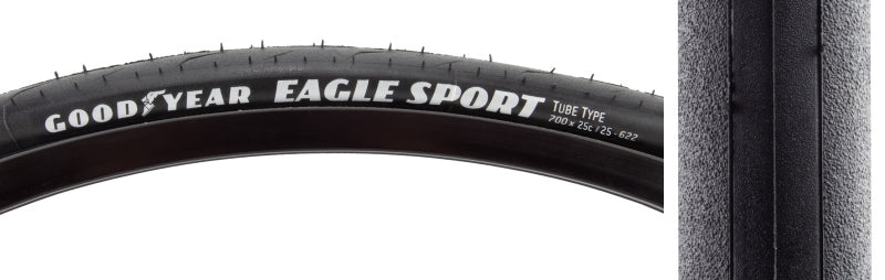 Goodyear Eagle Sport Tube Type Tire 700 x 25C Black